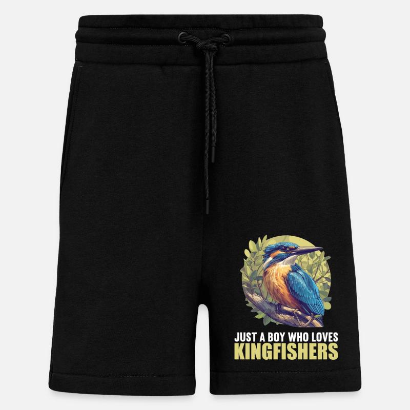 Kingfishers Kingfisher - Shorts - made by SPREAD - SOLID BLACK