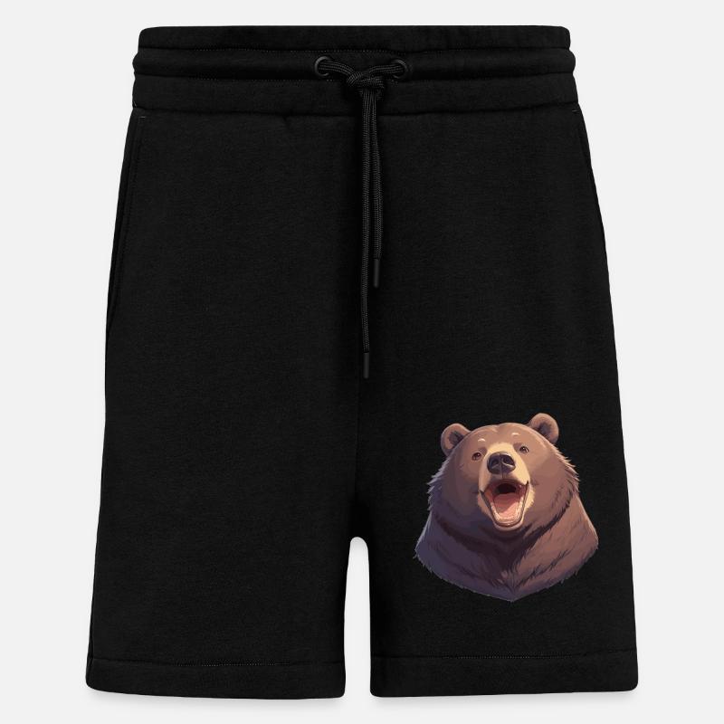 Ours Kodiak Ours Kodiak - Short bio décontracté fabriqué en UE - SOLID BLACK