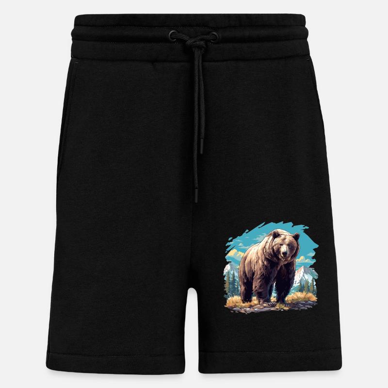 Kodiak Bear Kodiak Bear - Shorts - made by SPREAD - SOLID BLACK