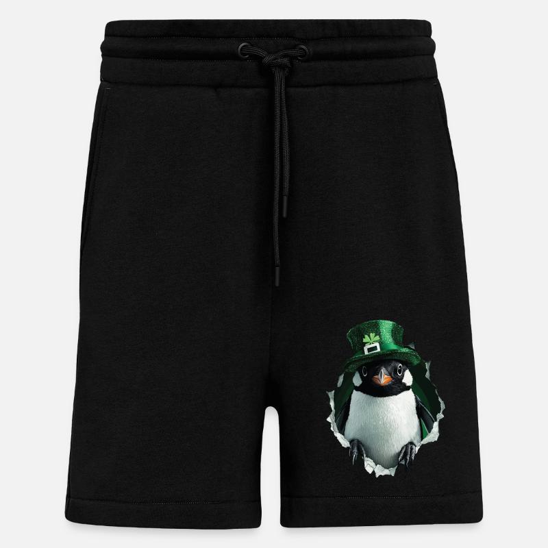 St. Patrick Pinguin - Shorts - made by SPREAD - SOLID BLACK