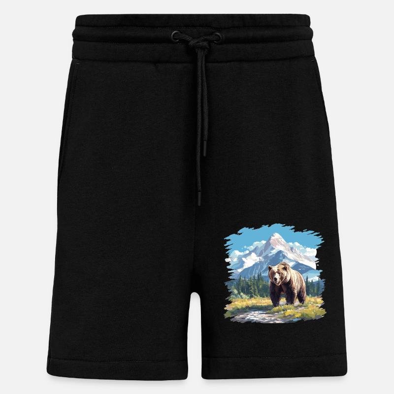 Kodiak Bear Kodiak Bear - Shorts - made by SPREAD - SOLID BLACK