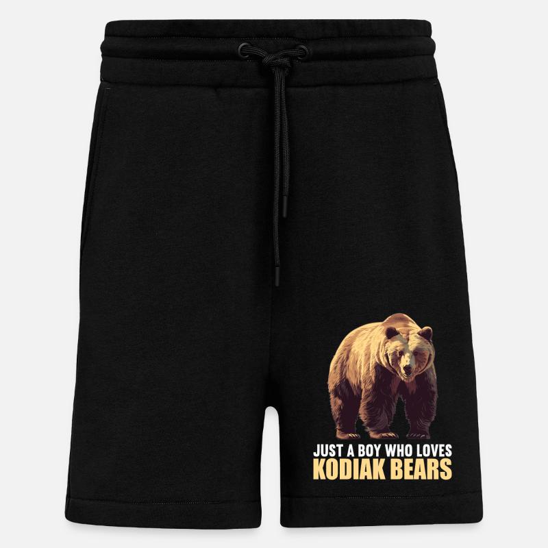Ours Kodiak Ours Kodiak - Short bio décontracté fabriqué en UE - SOLID BLACK