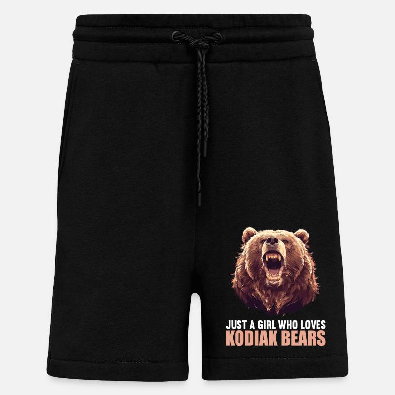 Ours Kodiak Ours Kodiak - Short bio décontracté fabriqué en UE - SOLID BLACK