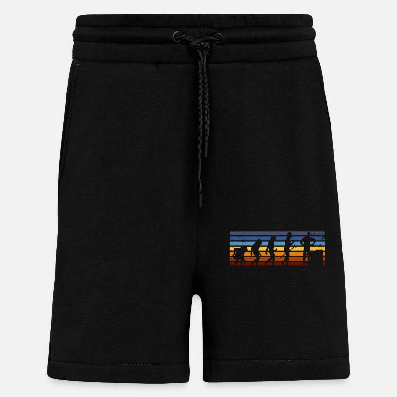 Maurer Evolution Style rétro - Short bio décontracté fabriqué en UE - SOLID BLACK