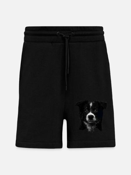Border Collie - Shorts - made by SPREAD - SOLID BLACK
