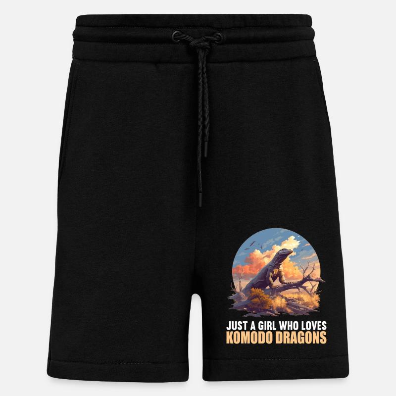 Komodowarane Komodowaran - Shorts - made by SPREAD - SOLID BLACK