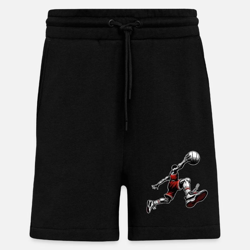 Basket-ball - Short bio décontracté fabriqué en UE - SOLID BLACK
