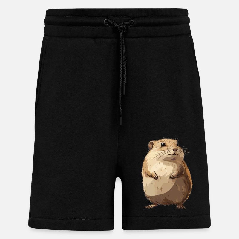 Lemmings Lemming - Short bio décontracté fabriqué en UE - SOLID BLACK