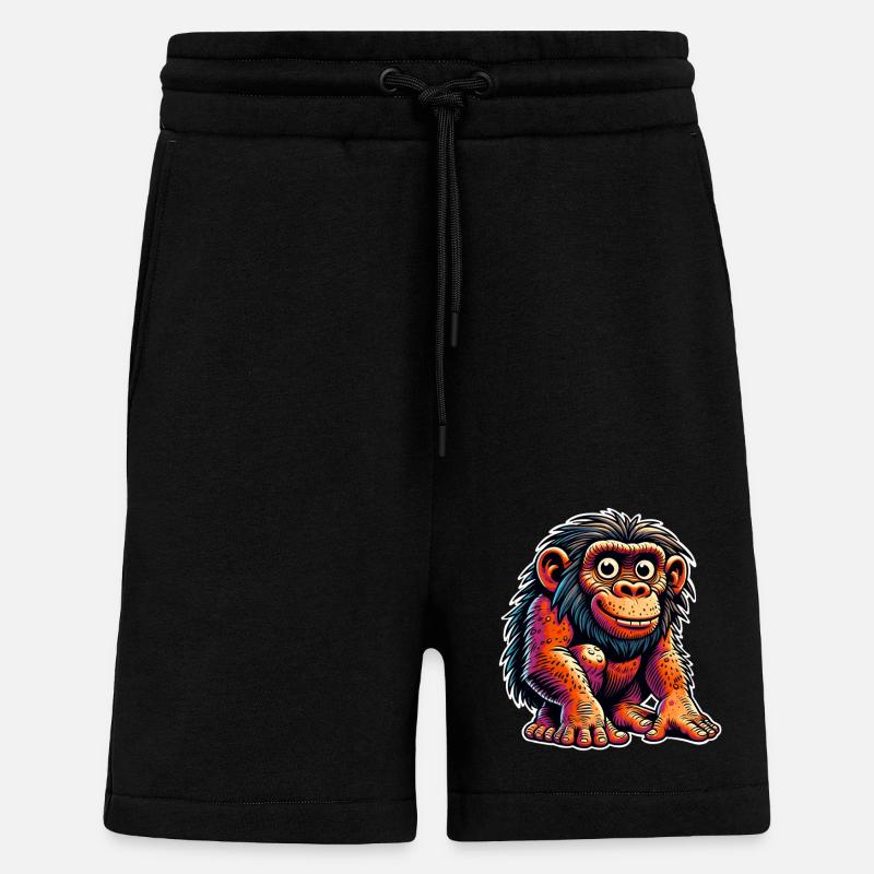 Neandertaler - Shorts - made by SPREAD - SOLID BLACK