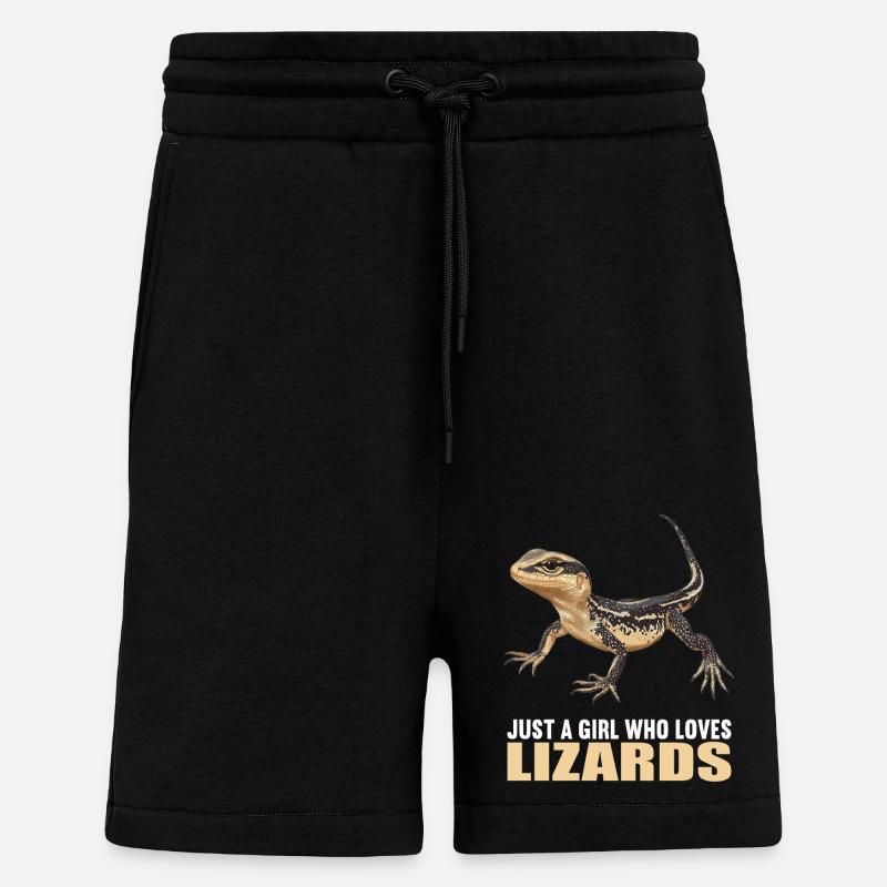 Eidechsen Eidechse - Shorts - made by SPREAD - SOLID BLACK