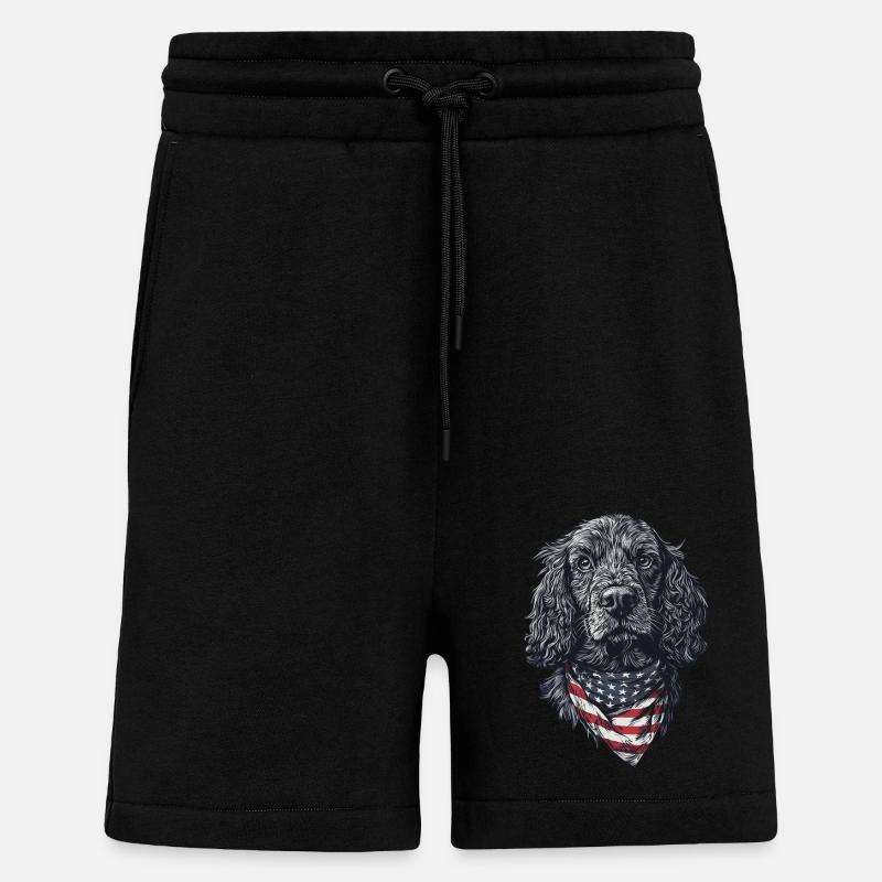 Cocker Spaniel - Shorts - made by SPREAD - SOLID BLACK