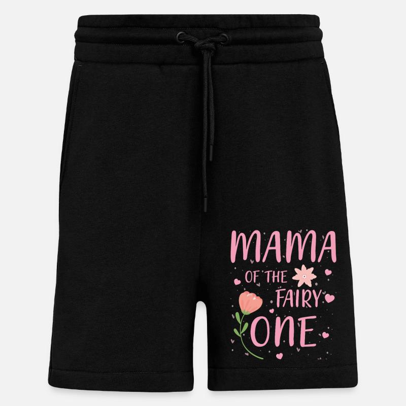 Maman de la fée Une - Short bio décontracté fabriqué en UE - SOLID BLACK