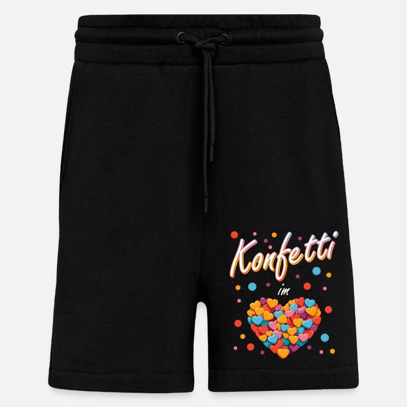 Confetti Carnival Carnival Fun Design - Shorts - made by SPREAD - SOLID BLACK