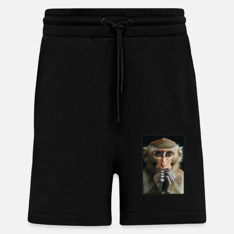 Makaken Makake - Shorts - made by SPREAD - SOLID BLACK