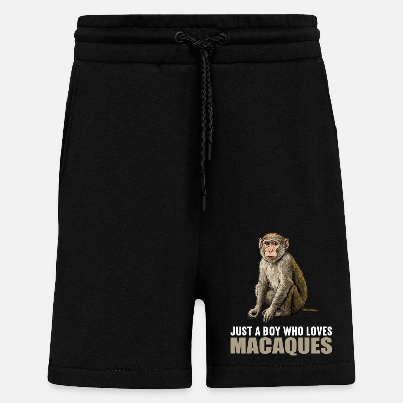 Macaque Macaque - Shorts - made by SPREAD - SOLID BLACK