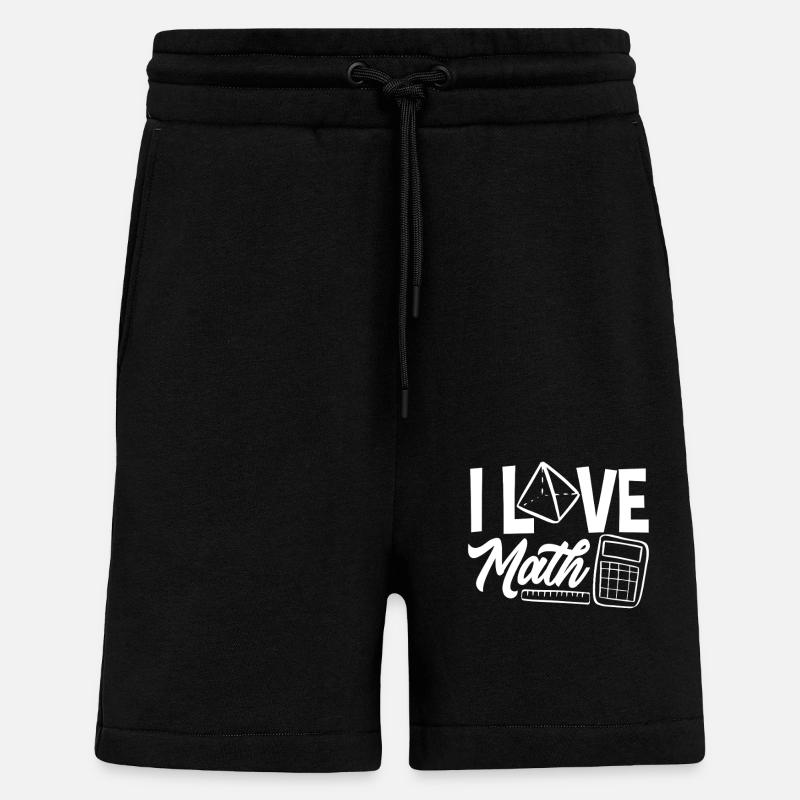 Math Teacher Math Gift - Shorts - made by SPREAD - SOLID BLACK