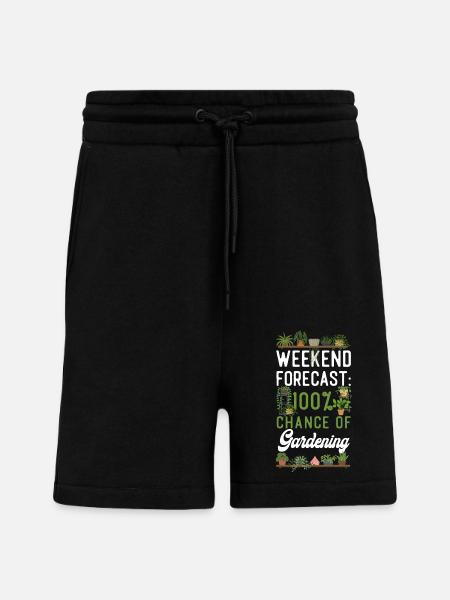 Plant Lover Gardening Weekend - Shorts - made by SPREAD - SOLID BLACK