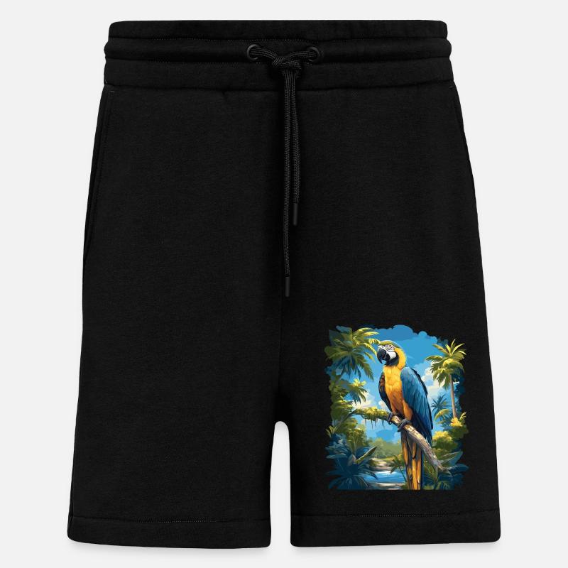 L’ère de l’ara - Short bio décontracté fabriqué en UE - SOLID BLACK