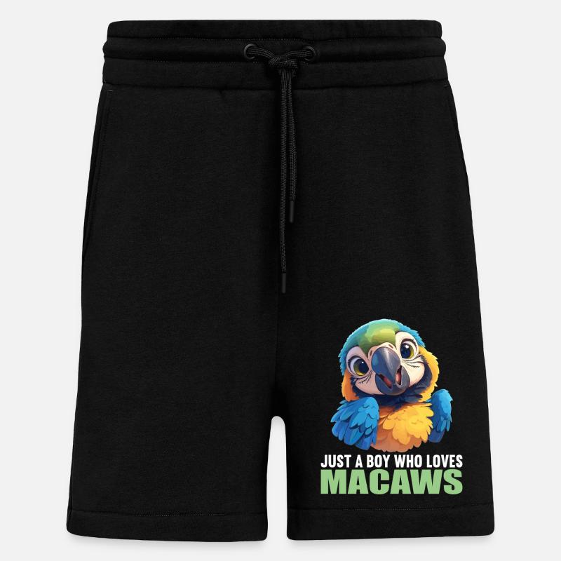 L’ère de l’ara - Short bio décontracté fabriqué en UE - SOLID BLACK