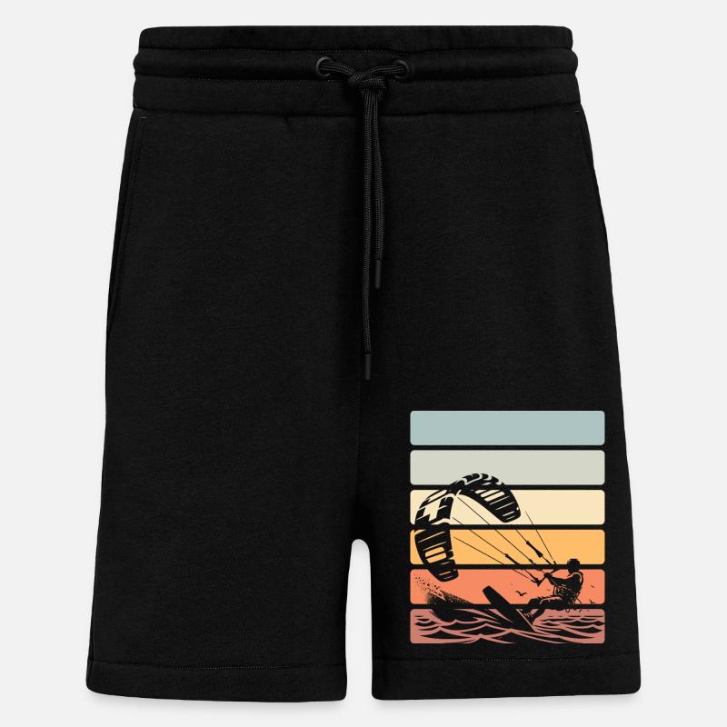 Kitesurfen Kitesurfer Kiteboard - Shorts - made by SPREAD - SOLID BLACK