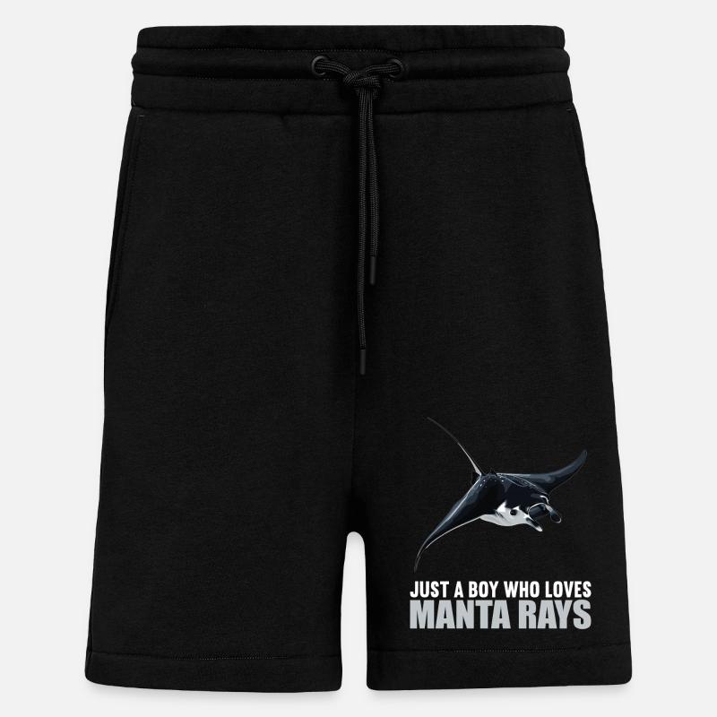 Manta Rays Manta Rays - Shorts - made by SPREAD - SOLID BLACK