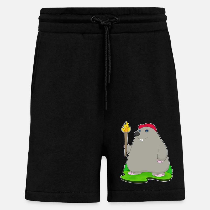 Mole Torch - Shorts - made by SPREAD - SOLID BLACK