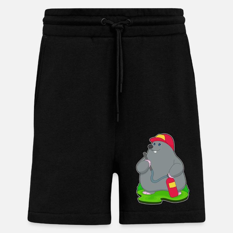 Extincteur de pompier taupe - Short bio décontracté fabriqué en UE - SOLID BLACK