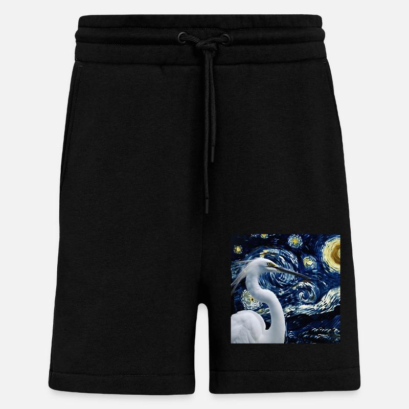 Reiher Vogel - Shorts - made by SPREAD - SOLID BLACK