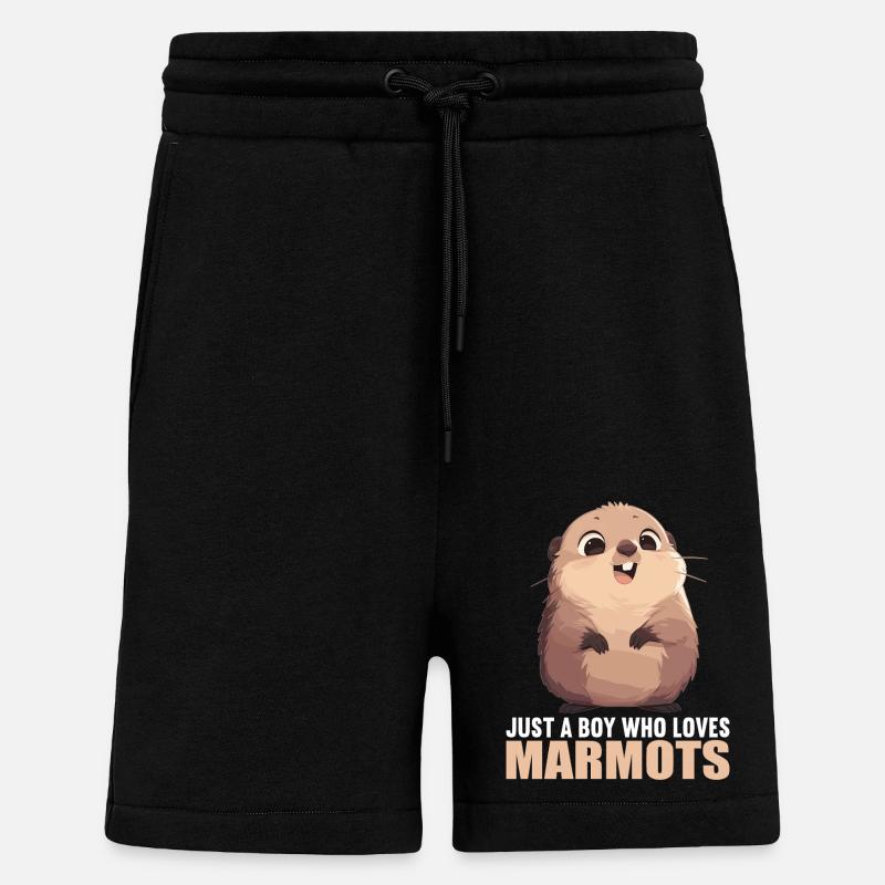 Murmeltiere Murmeltier - Shorts - made by SPREAD - SOLID BLACK