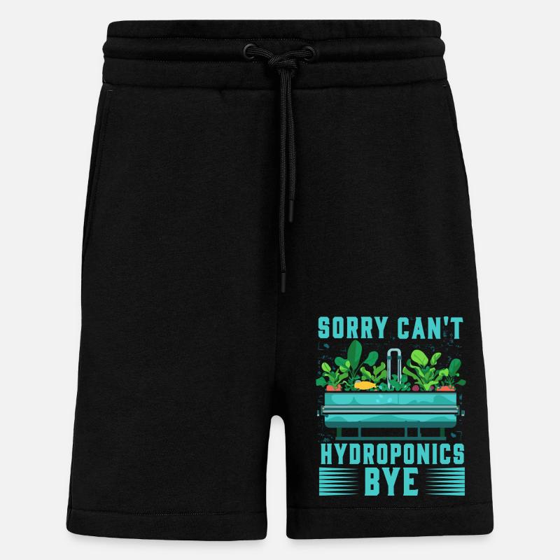 Sorry can't Hydroponics Bye - Shorts - made by SPREAD - SOLID BLACK