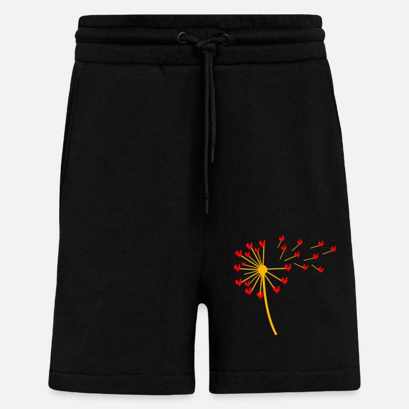 Hühner Hahn - Shorts - made by SPREAD - SOLID BLACK