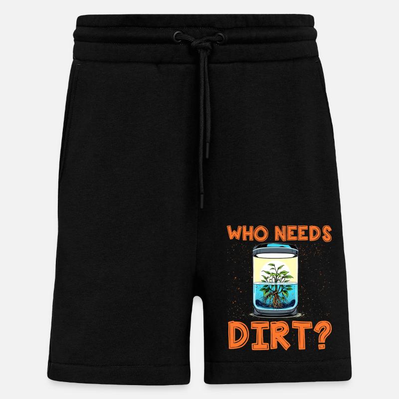Wer braucht schon Dreck? - Shorts - made by SPREAD - SOLID BLACK