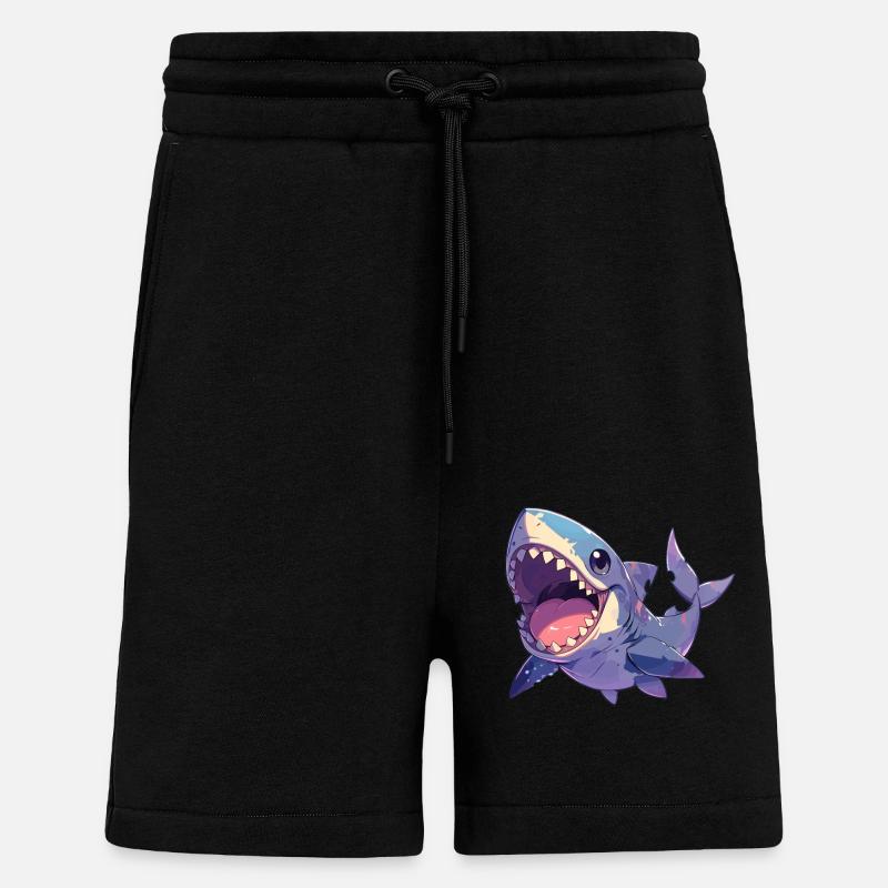 Sharks Shark - Shorts - made by SPREAD - SOLID BLACK
