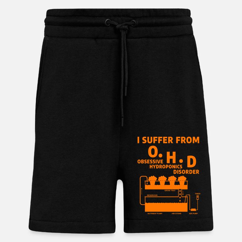 Hydroponik - Shorts - made by SPREAD - SOLID BLACK