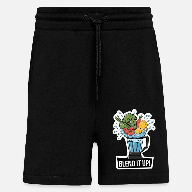 BLEND IT UP - Shorts - made by SPREAD - SOLID BLACK