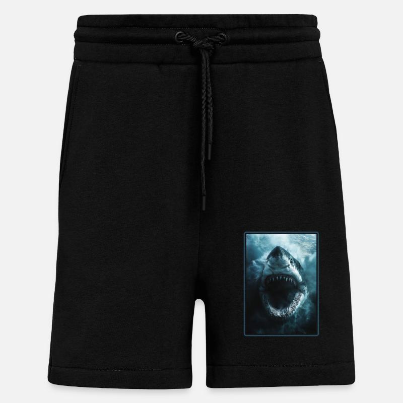 Sharks Shark - Shorts - made by SPREAD - SOLID BLACK