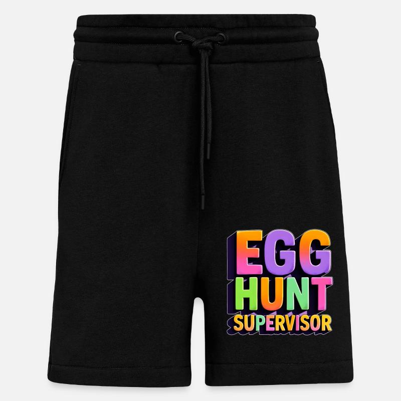 Egg Hunt Supervisor - Shorts - made by SPREAD - SOLID BLACK