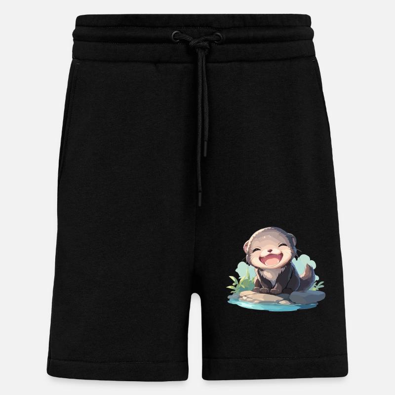 Vison Vison - Short bio décontracté fabriqué en UE - SOLID BLACK
