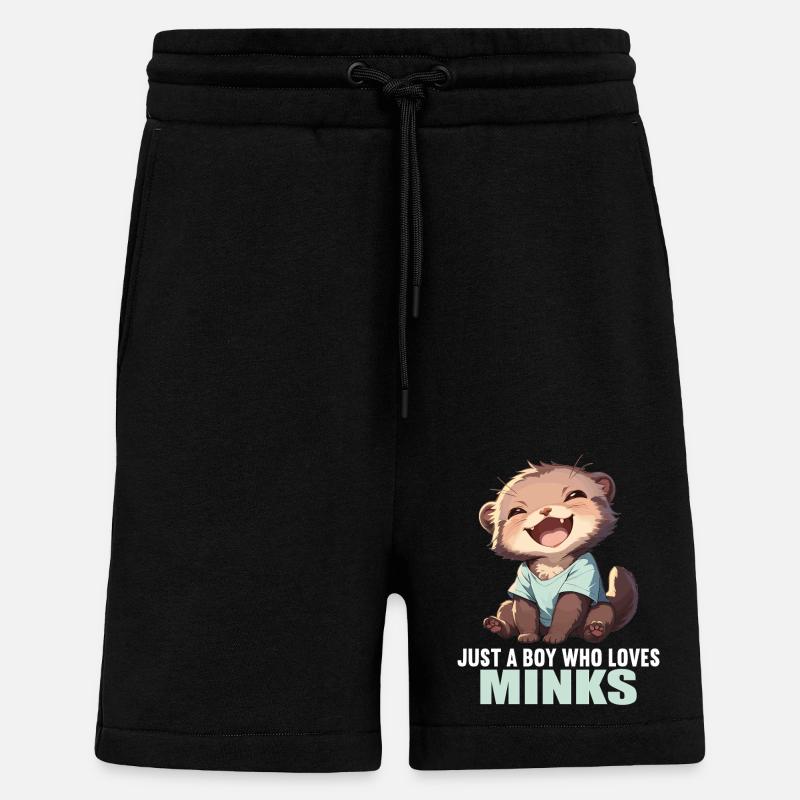 Mink Mink - Shorts - made by SPREAD - SOLID BLACK