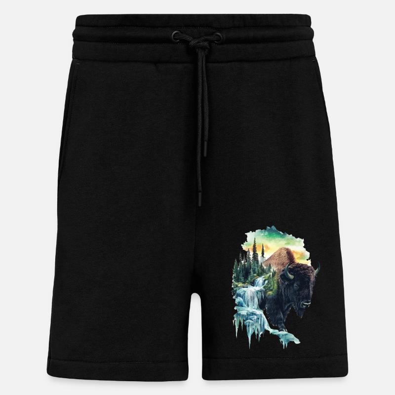 Bison - Shorts - made by SPREAD - SOLID BLACK