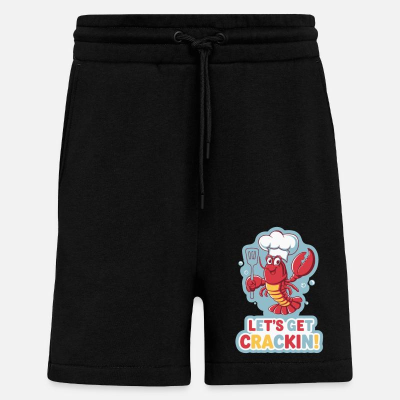 LASS UNS LOSLEGEN - Shorts - made by SPREAD - SOLID BLACK