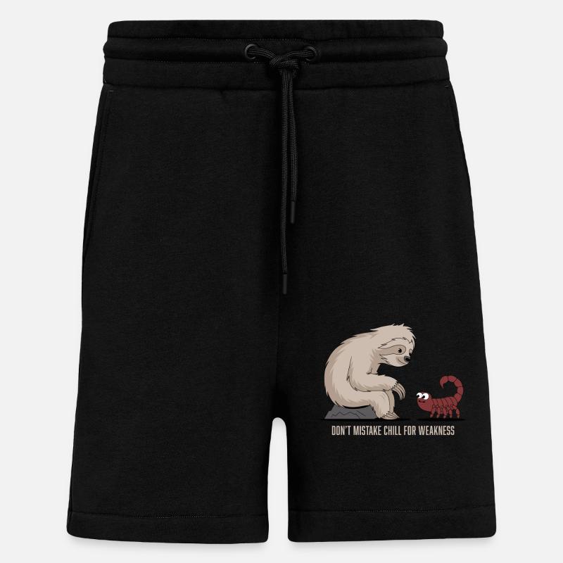 Skorpion Sternzeichen Faultier: Verwechsle - Shorts - made by SPREAD - SOLID BLACK