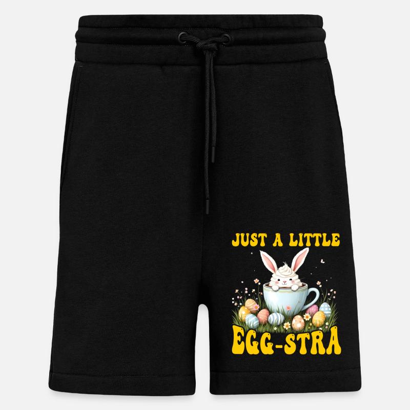 Juste un petit Egg-stra - Short bio décontracté fabriqué en UE - SOLID BLACK