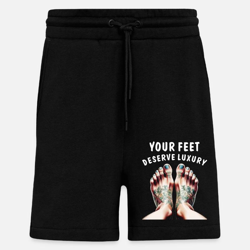 VOS PIEDS MÉRITENT LE LUXE - Short bio décontracté fabriqué en UE - SOLID BLACK