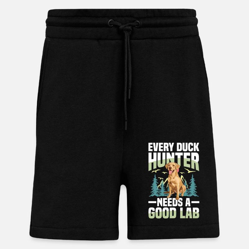 Jagd Mit Labrador - Shorts - made by SPREAD - SOLID BLACK