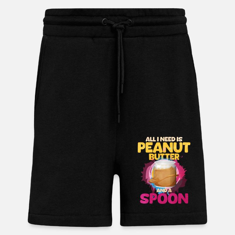 Erdnussbutter - Shorts - made by SPREAD - SOLID BLACK