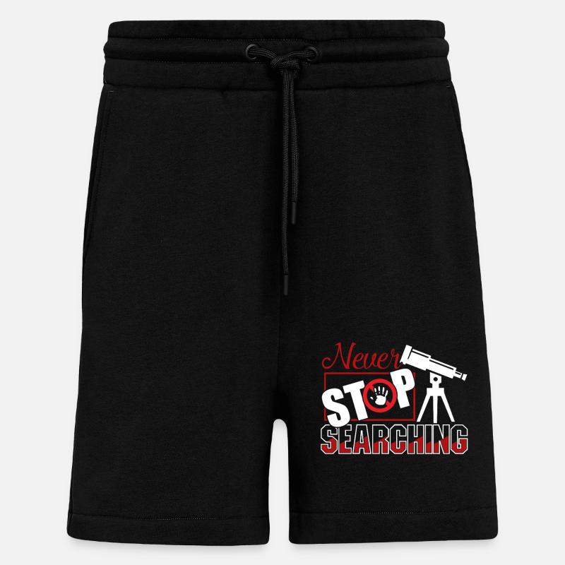 Astronomer Never Stop Searching - Shorts - made by SPREAD - SOLID BLACK