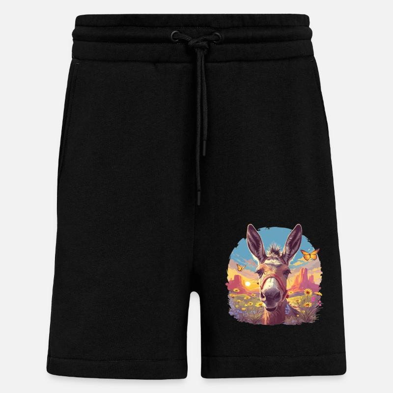Mules Mule - Short bio décontracté fabriqué en UE - SOLID BLACK