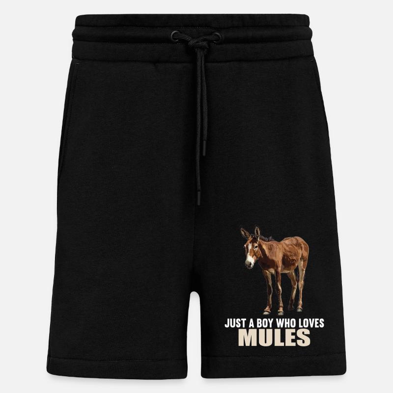 Mules Mule - Short bio décontracté fabriqué en UE - SOLID BLACK