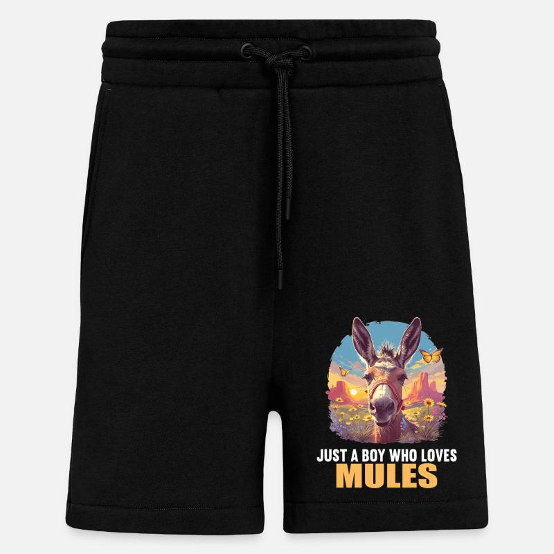 Mules Mule - Short bio décontracté fabriqué en UE - SOLID BLACK